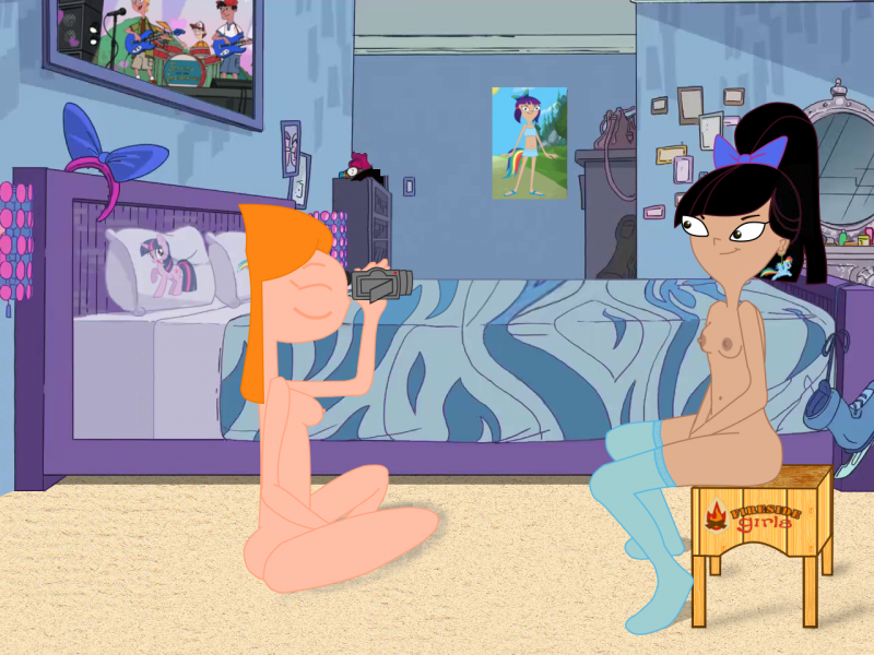 Isabella Garcia Shapiro with Candace make lesbian home video â€“ Phineas and  Ferb Cartoon Sex